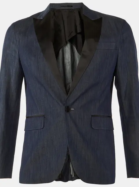 Dsquared2 Dark Blue Cotton Tokyo Tailored Jacket M