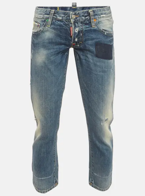 Dsquared2 Blue Denim Distressed Jeans XS/Waist 32"