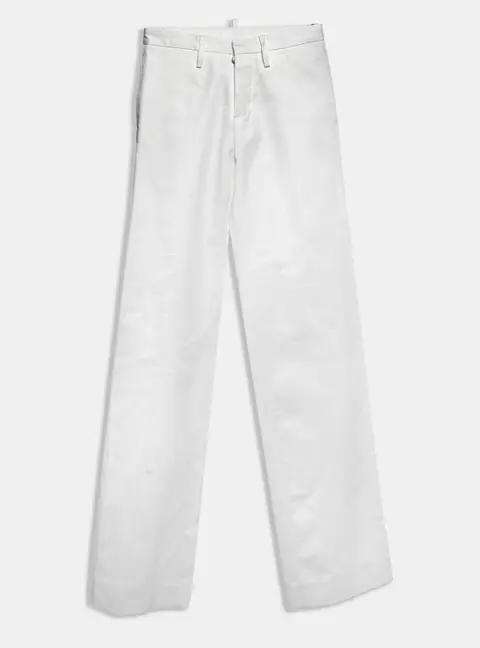 Dsquared2 White Denim High Rise Jeans M/Waist 28"