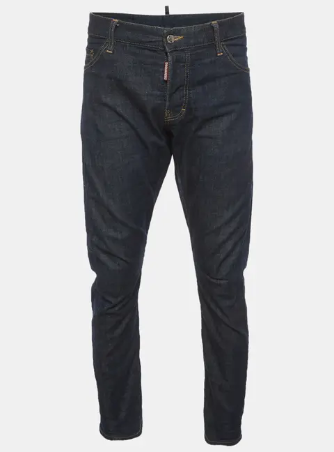 Dsquared2 Blue Denim Deanandan Embroidered Jeans XXL/Waist 40"