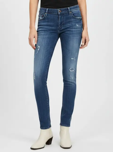 Dsquared2 Blue Distressed Denim Skinny Jeans XL/Waist 36"