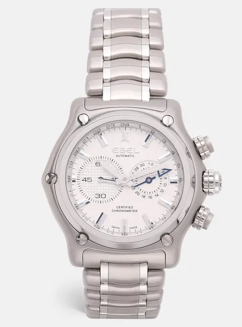 Ebel 1911 BTR 9240L70.6360 Silver Dial Stainless Steel 9240L70.6360 Mens Wristwatch 46.5mm