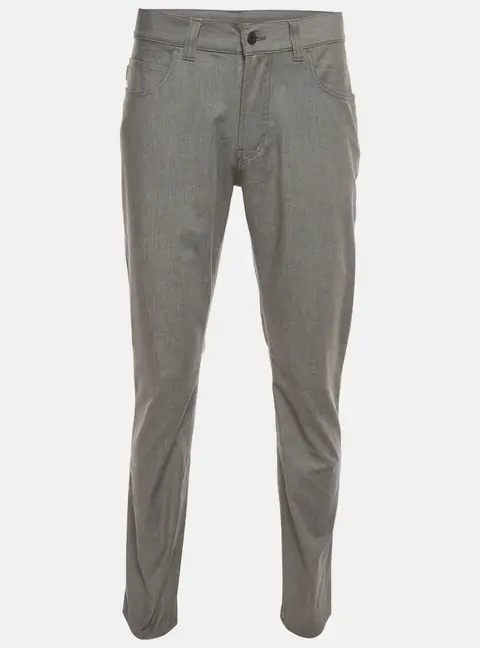 Emporio Armani Grey Stretch Wool Regular Fit Pants L