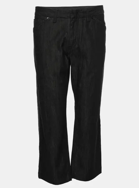 Emporio Armani Black Denim Capri Jeans M