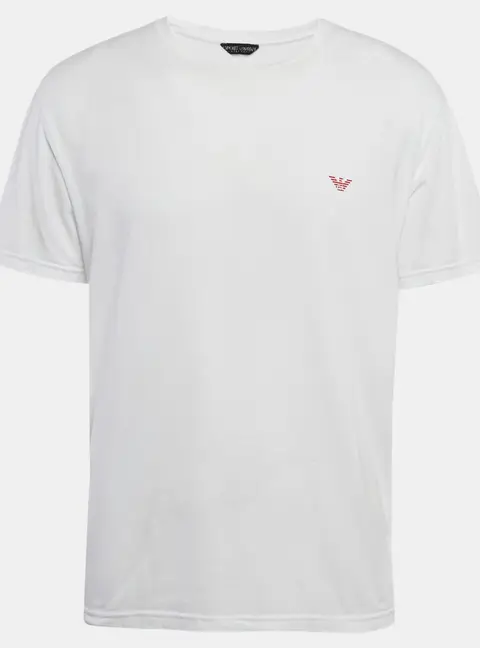 Emporio Armani Underwear White Cotton Jersey T-Shirt XL
