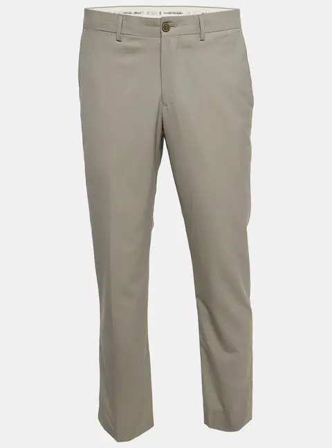 Emporio Armani Sage Green Wool Formal Trousers L