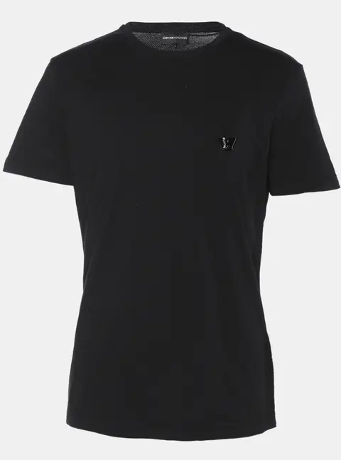 Emporio Armani Black Jersey Logo Crew Neck T-Shirt XL