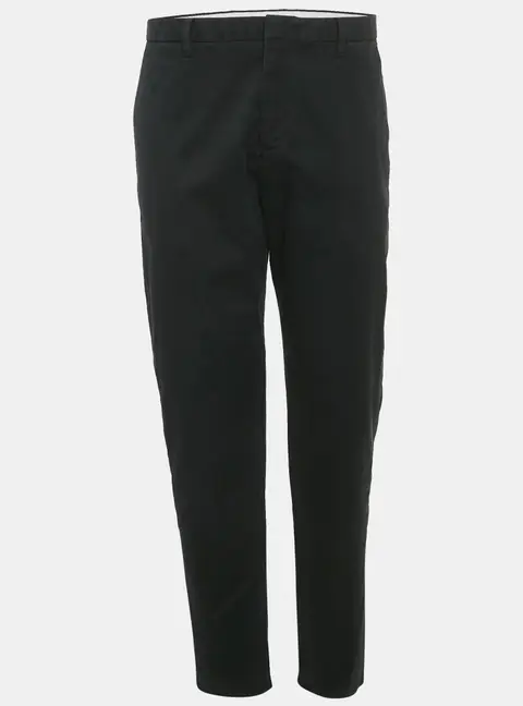 Emporio Armani Black Gabardine Formal Trousers M