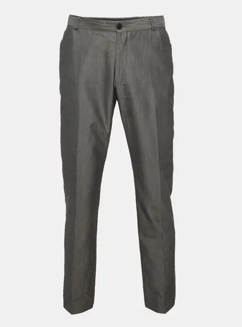Emporio Armani Grey Gabardine Regular Fit Pants XXL