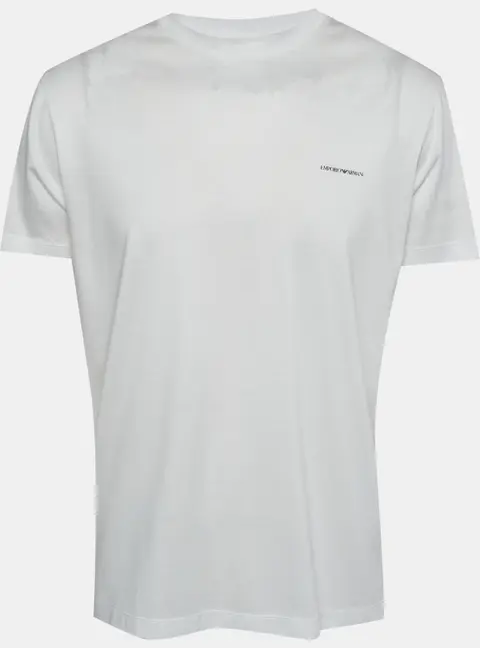 Emporio Armani White Jersey Crewneck Essential T-Shirt XL