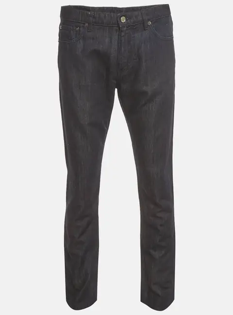 Ermenegildo Zegna Dark Blue Denim Straight Leg Jeans M/Waist 34"