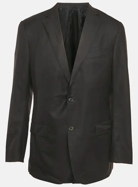 Ermenegildo Zegna Black Wool Regular Fit Blazer M