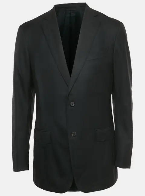 Ermenegildo Zegna Black Wool Blazer L