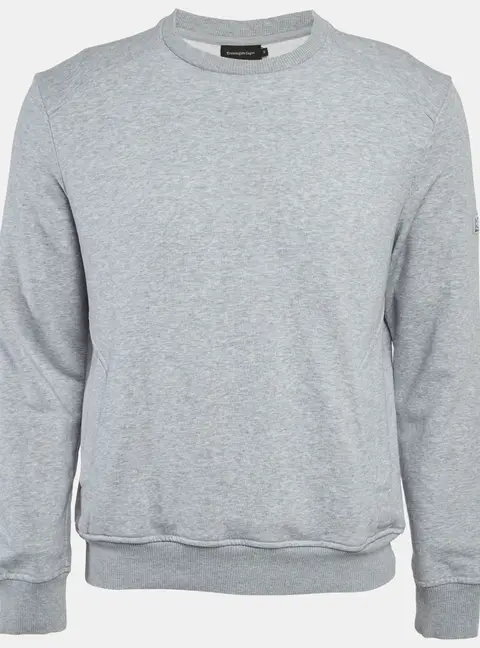 Ermenegildo Zegna Grey Cotton Knit Sweatshirt M
