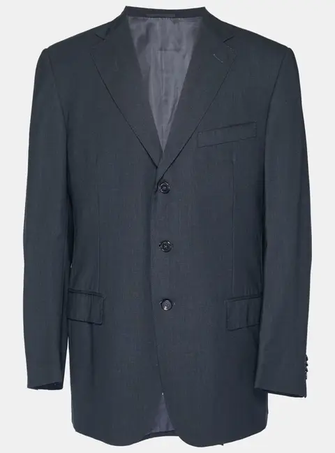 Ermenegildo Zegna Black Wool Blend Regular Fit Blazer XXL