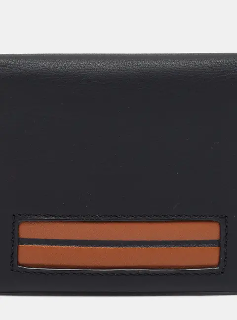 Ermenegildo Zegna Simple Black Leather Card Case