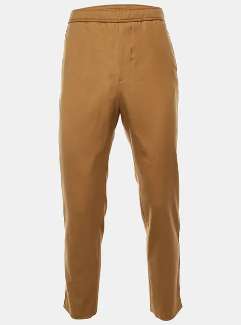 Etro Brown Fleece Wool Tapered Pants M