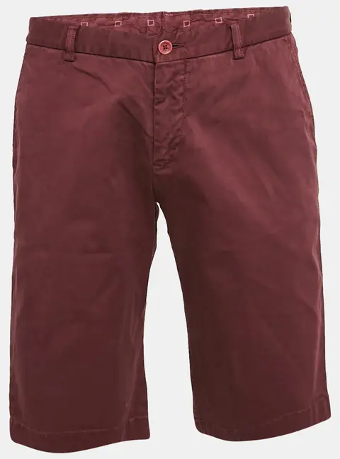 Etro Burgundy Cotton Shorts L