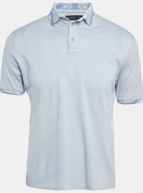Etro Blue Cotton Pique Polo T-Shirt L