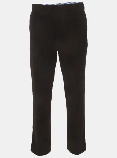 Etro Black Corduroy Trousers XL