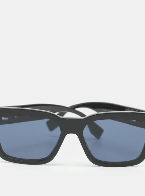 Fendi Black Acetate FE40107 Square Sunglasses