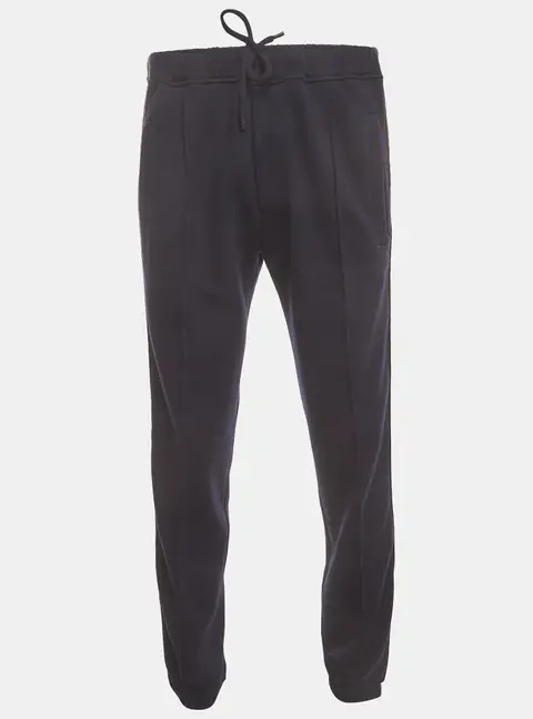 Fendi Navy Blue Zucca Print Jersey Side Stripe Sweatpant M