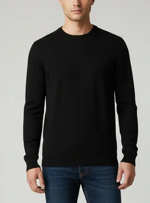 Fendi Black Logo Embroidered Wool Knit Sweater XXL