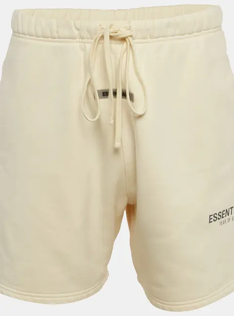Essentials Fear of God Cream Cotton Fleece Shorts