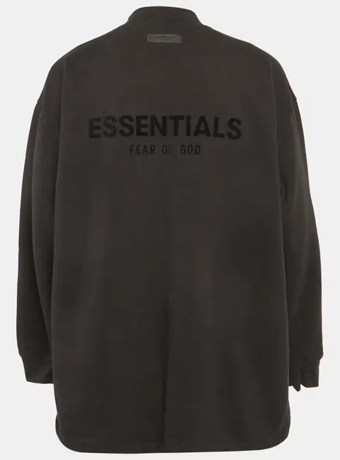 Essentials Fear of God Black Cotton Knit Mock Neck Sweatshirt L