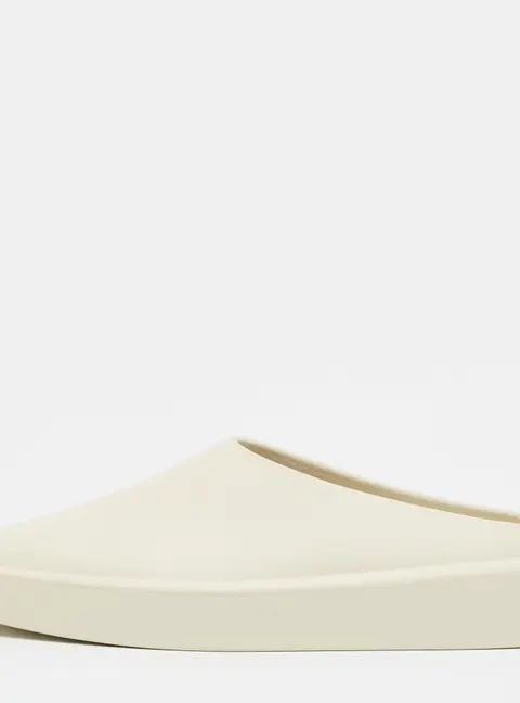 Fear of God Size 45 Cream Rubber Flats Mules