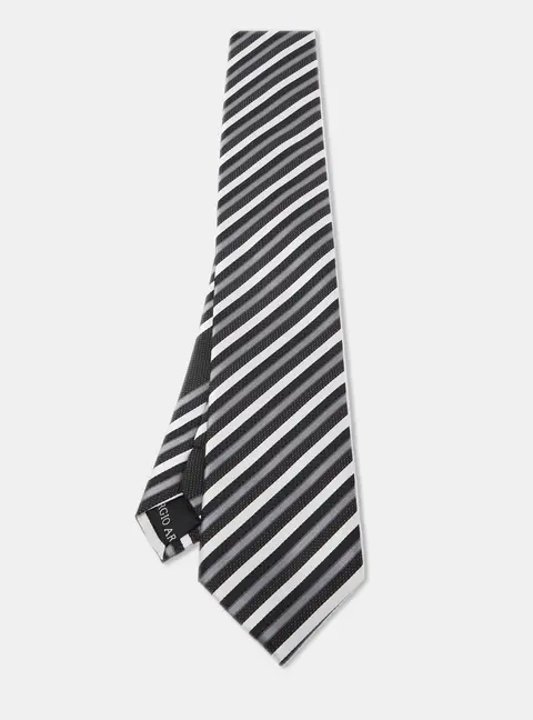 Giorgio Armani Multicolor Diagonal Striped Silk Tie