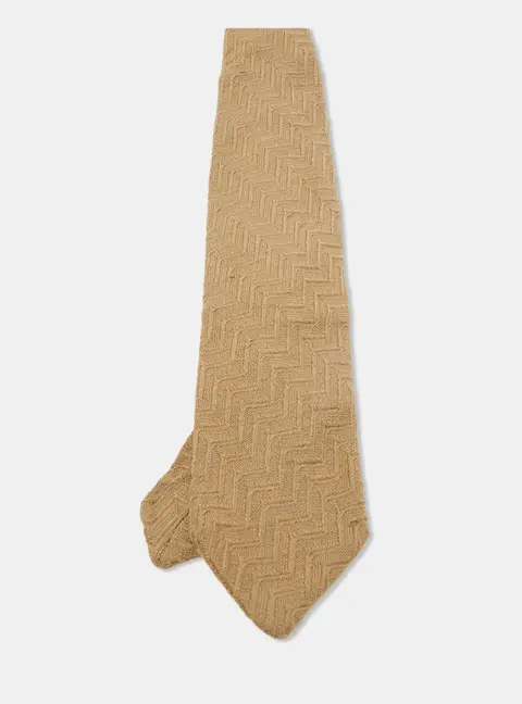Giorgio Armani Dark Beige Wool Tie