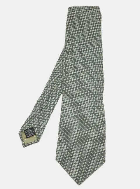 Giorgio Armani Cravatte Grey Jacquard Traditional Tie