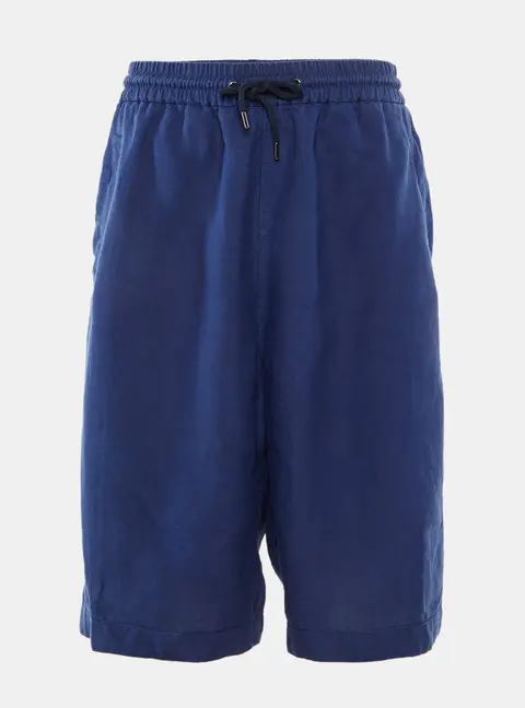 Giorgio Armani Blue Hemp Bermuda Shorts XXL