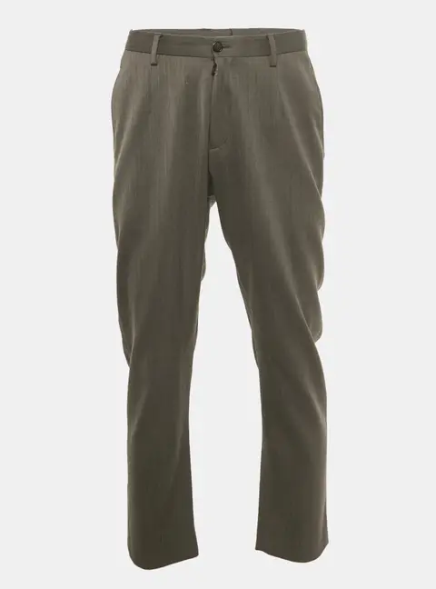 Giorgio Armani Grey Wool Blend Formal Trousers L