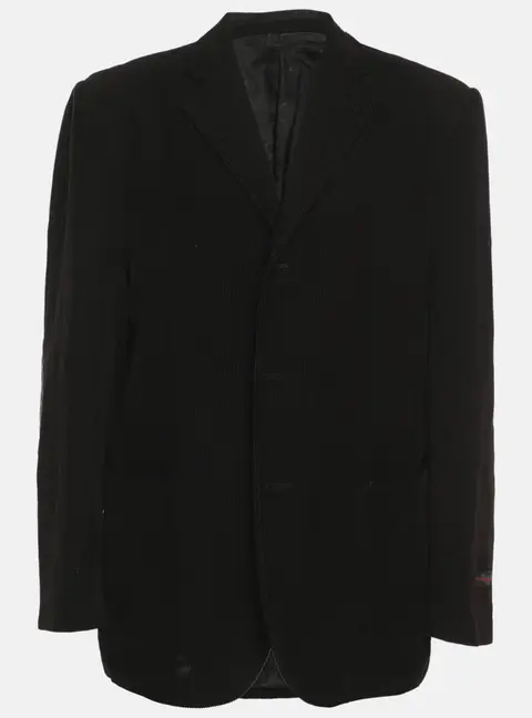 Giorgio Armani Black Wool Single Breasted Blazer XXL