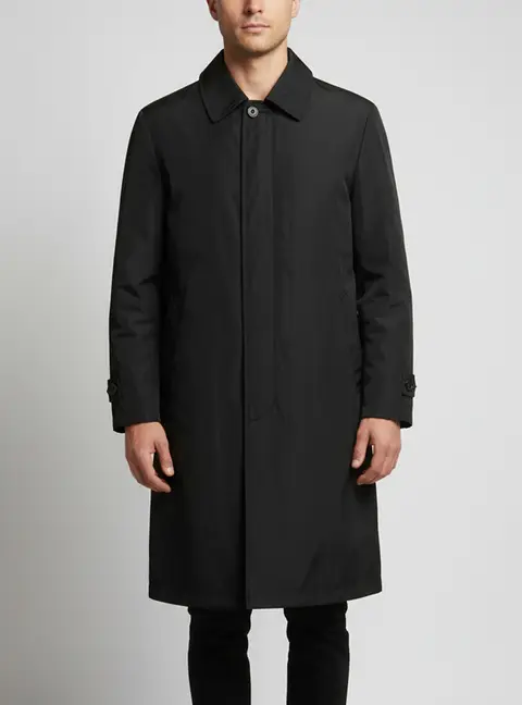 Giorgio Armani Black Nylon Button Front Jacket XL