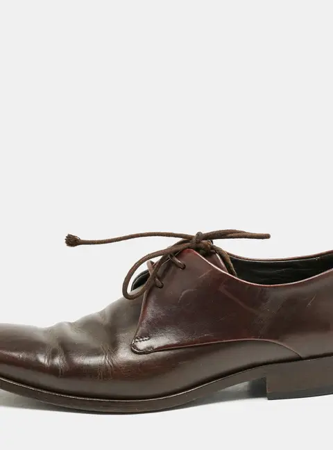 Giorgio Armani Brown Leather Classic Oxfords Size 41