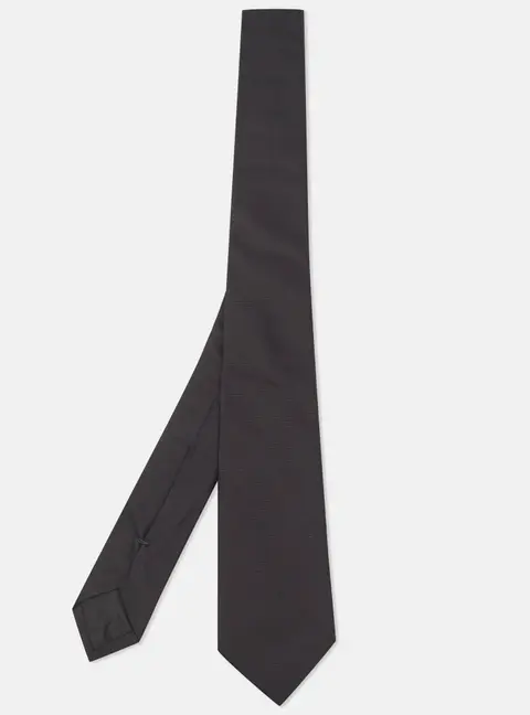 Givenchy Black Silk Skinny Tie
