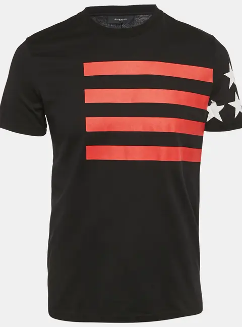 Givenchy Black Printed Jersey Crewneck T-Shirt S