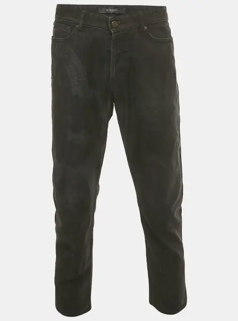 Givenchy Black Printed Denim Jeans XXL/Waist 38"