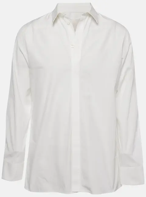 Givenchy White Cotton Long Sleeve Shirt XXL