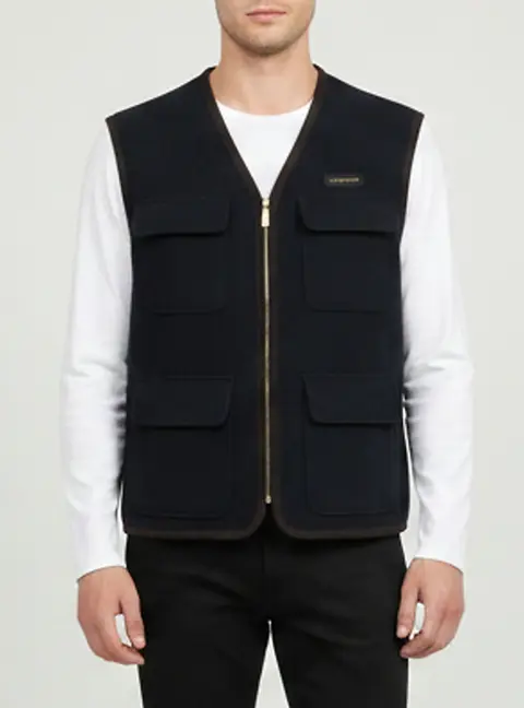Givenchy Navy Blue Wool Vest XL