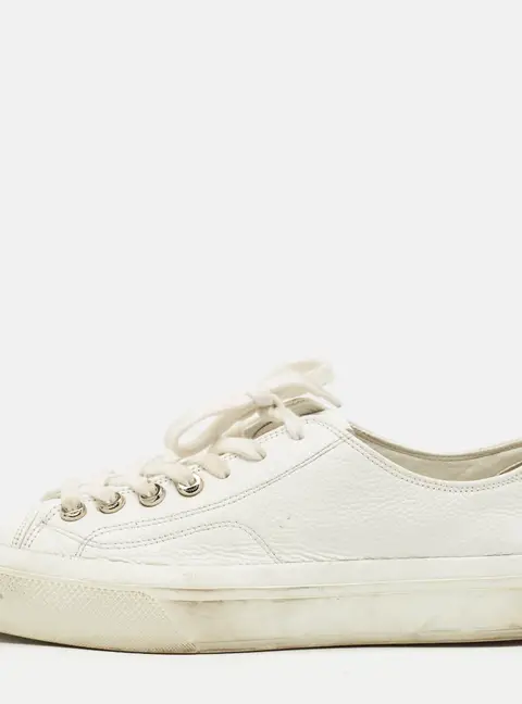 Givenchy White Leather Lace Up Sneakers Size 40