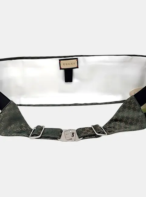 Gucci Green/Multicolor Silk Bow Tie
