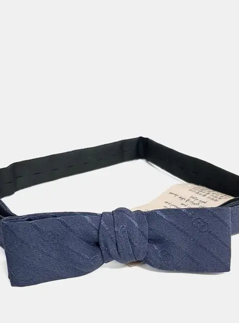 Gucci Blue Silk Bow Tie