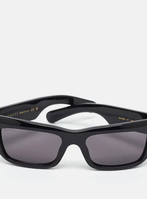 Gucci Black GG1296S 001 Frame Rectangle Sunglasses