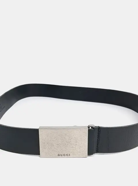 Gucci Leather Black belt (835193)