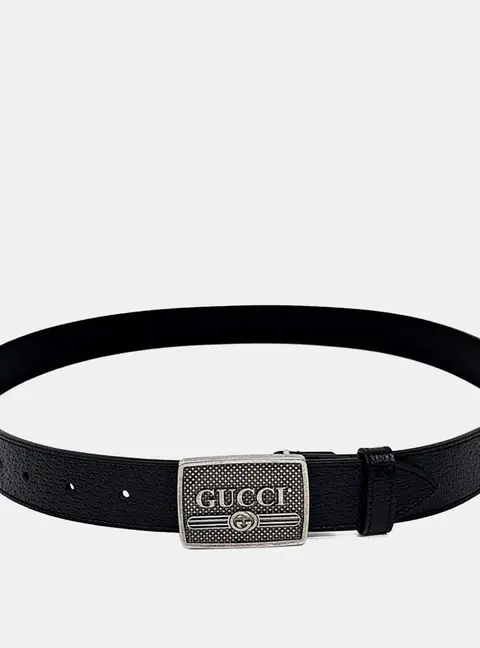 Gucci Leather Black belt (523311)