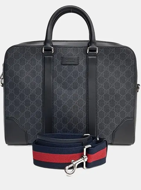 Gucci Grey PVC Briefcase (474135)